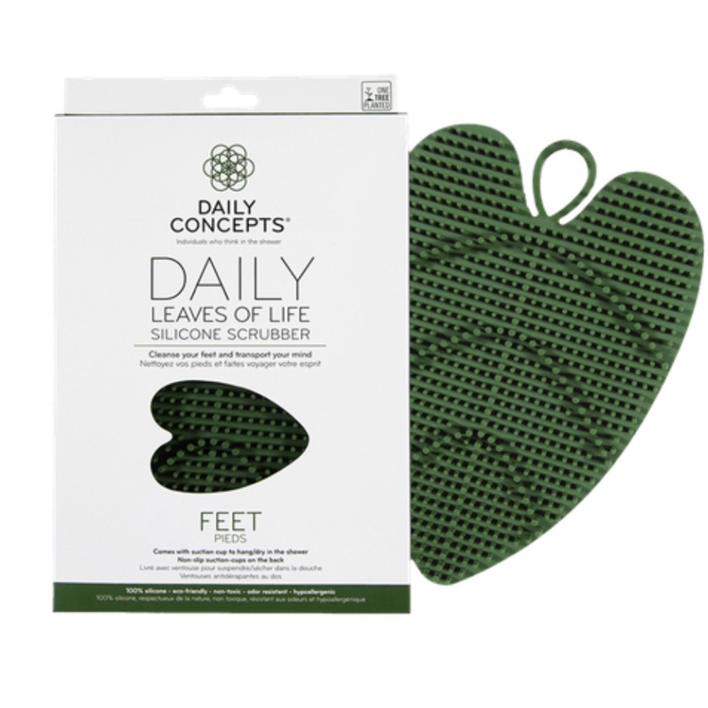 DAILY CONCEPTS
Daily Leaves of Life Silicone
Feet Scrubber